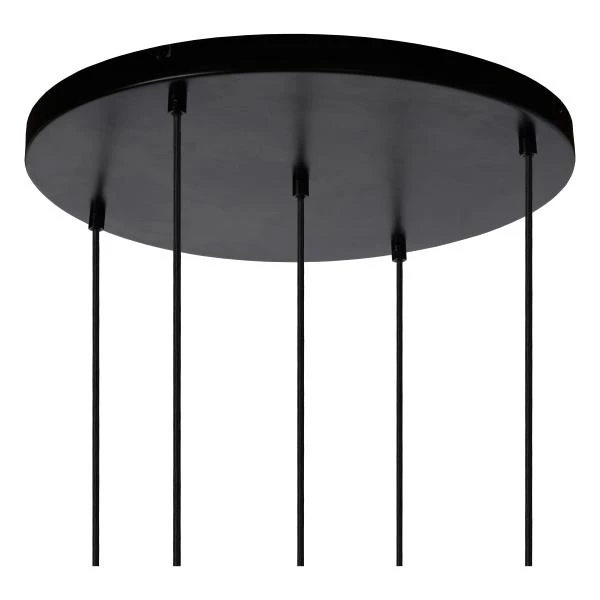 Lucide JOANET - Suspension - Ø 66 cm - 5xE27 - Fumé - détail 1